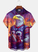Alohadaddy Holiday American Flag Eagle Independence Day American Football Shirt