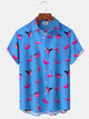 Alohadaddy Hawaiian Tropical Beach Flamingo Vintage Vacation Shirt