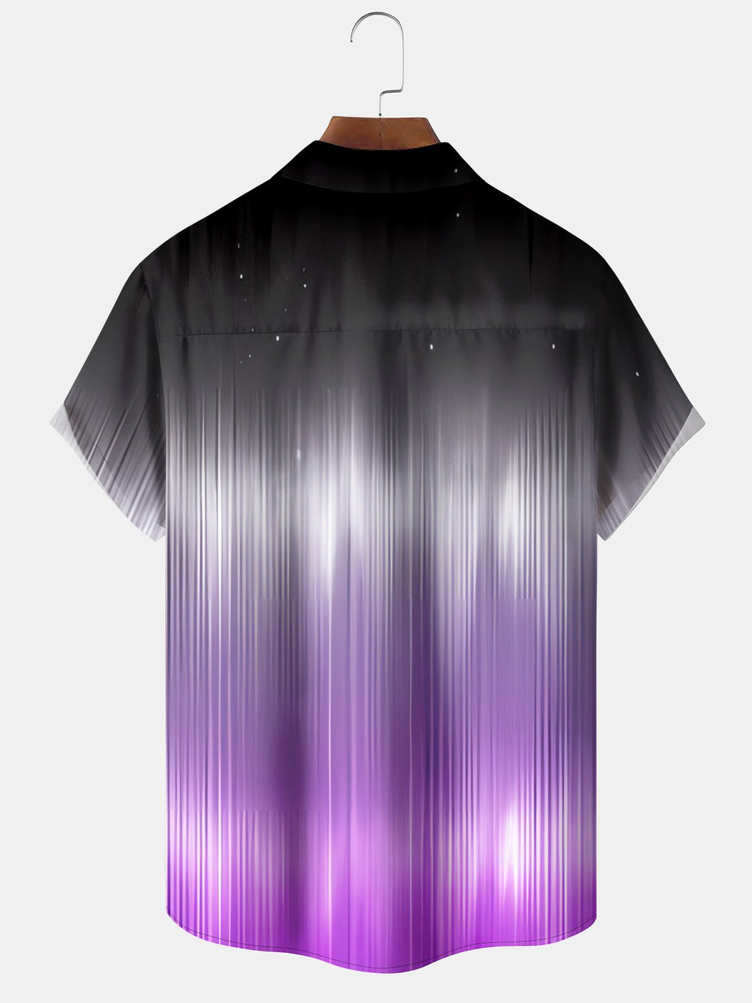 Alohadaddy Vintage Gradient Stripe Textured Short Sleeve Shirt