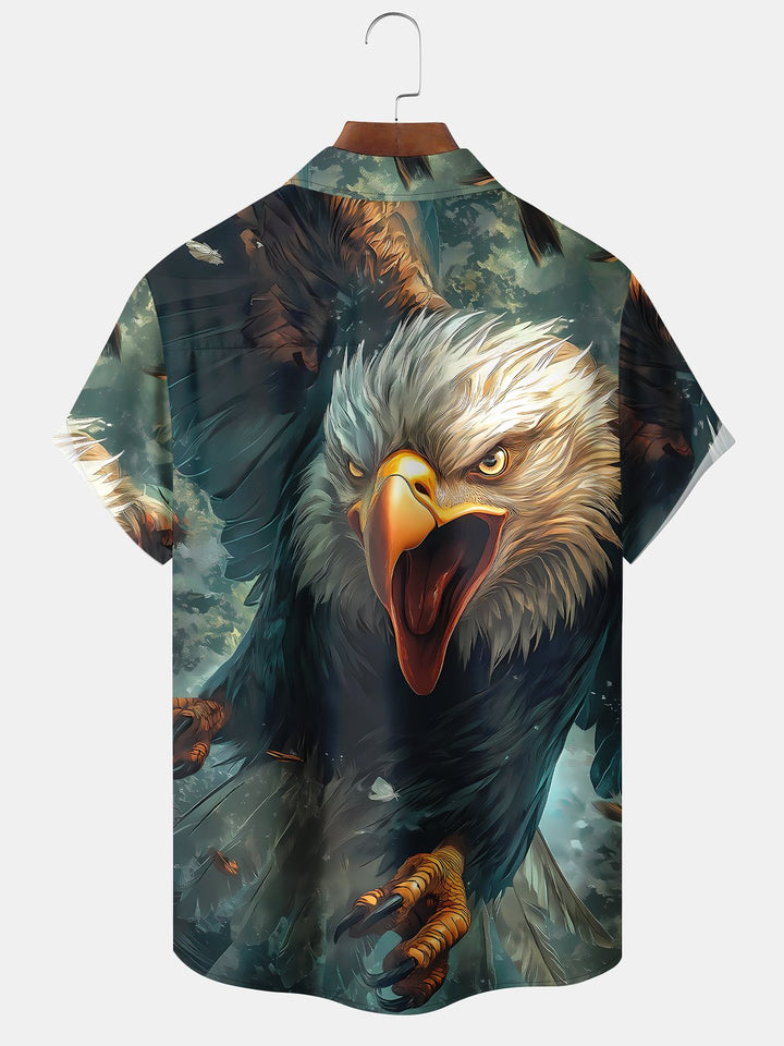 Alohadaddy Holiday Vintage American Eagle Sky Vacation Shirt