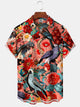 Alohadaddy Vintage Hawaiian Floral Parrot Pocket Shirt
