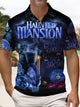 Alohadaddy® Men's Vintage Art & Music Poster Polo Shirt Short-Sleeve Big & Tall