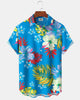Chemise à manches courtes à imprimé floral tropical hawaïen Alohadaddy