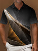 Alohadaddy Retro Texture Men's Polo Shirt Gradient Aurora Art Stretch Comfort Basic Short Sleeve Polo Shirt Big Tall