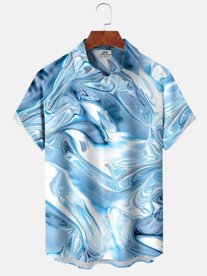 Alohadaddy Retro Abstract Gradient Psychedelic Art Shirt