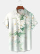 Alohadaddy Hawaiian Floral Oversized Pocket Button-Down Shirt