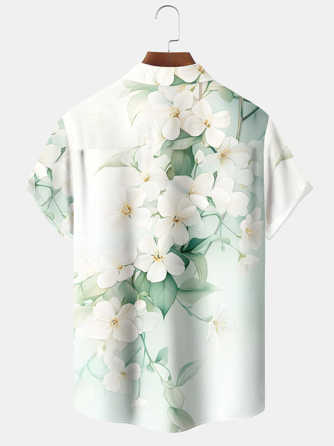 Alohadaddy Hawaiian Floral Oversized Pocket Button-Down Shirt