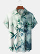 Alohadaddy Hawaiian Floral Gradient Bamboo Pocket Button-Down Shirt