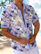 Alohadaddy Hawaiian Floral Tropical Vacation Men's Pocket Shirt