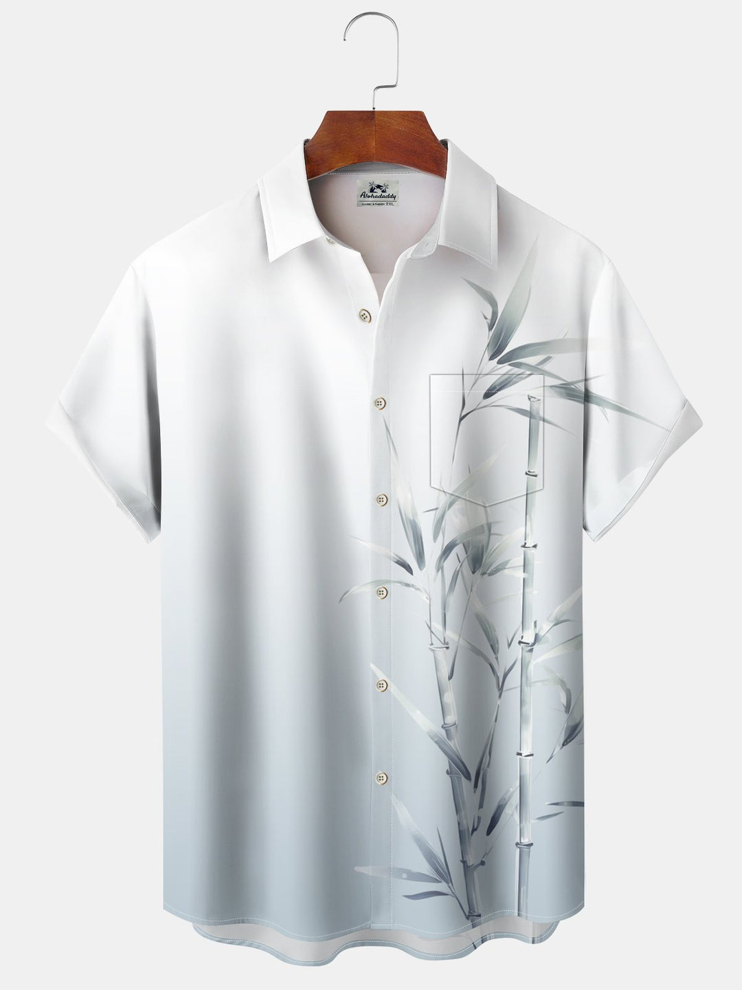 Alohadaddy Hawaiian Floral Bamboo Gradient Vacation Men&
