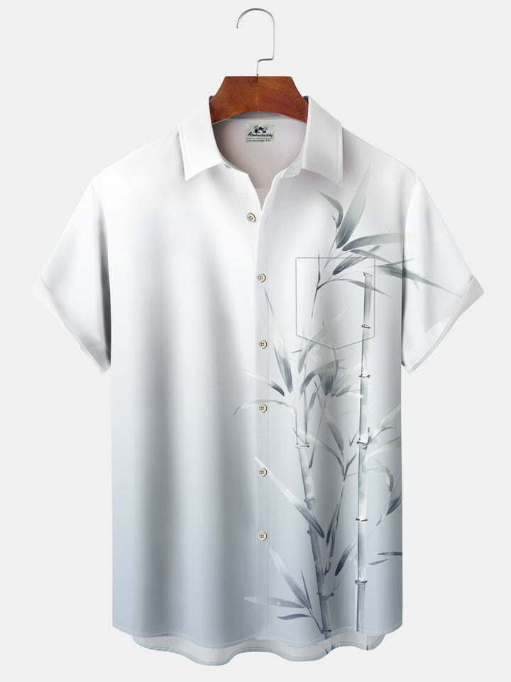 Alohadaddy Hawaiian Floral Bamboo Gradient Vacation Men&