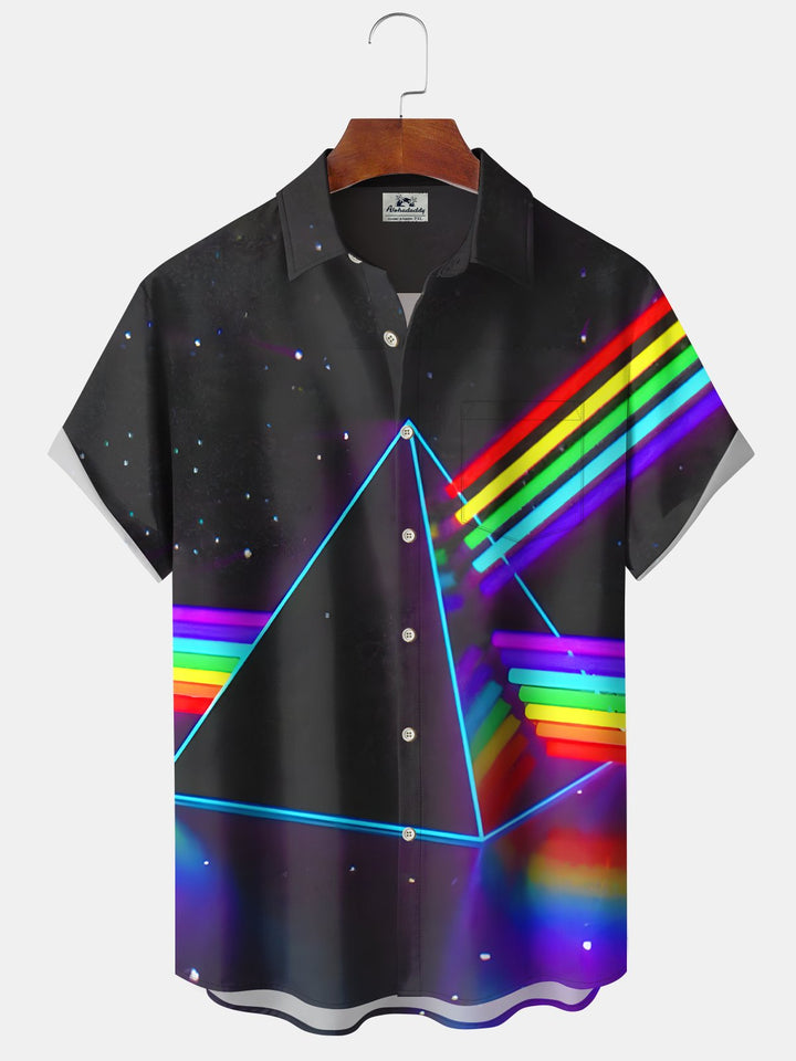 Alohadaddy Retro Music Geometric Gradient Rock Men&