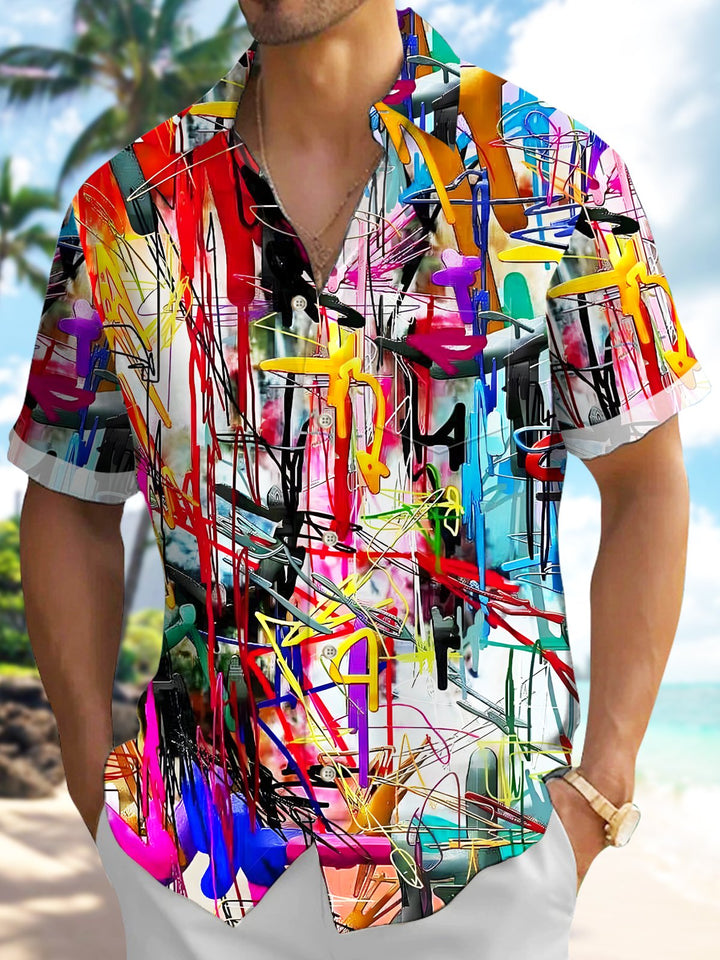 Alohadaddy Vintage Abstract Art Print Men&