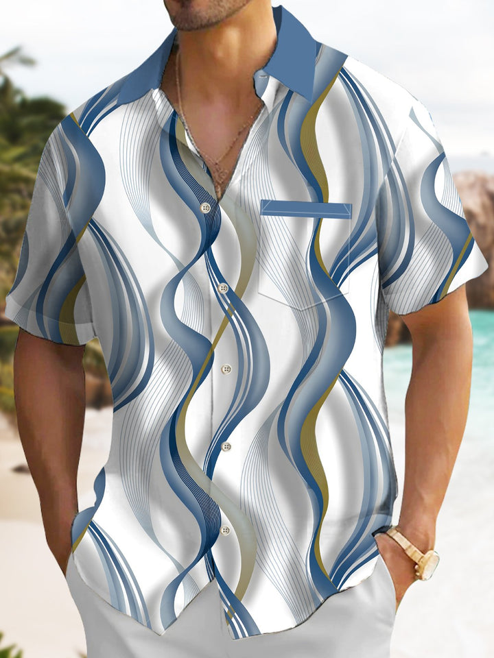 Alohadaddy Retro Gradient Geometric Art Print Men&