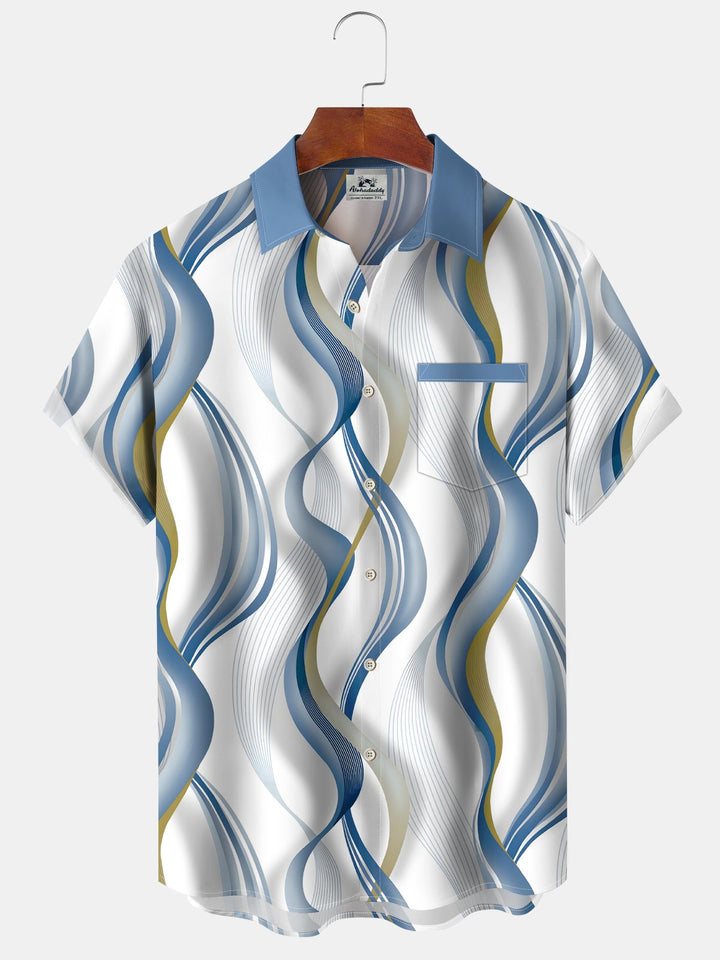 Alohadaddy Retro Gradient Geometric Art Print Men&
