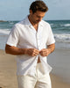Alohadaddy® Blended Pleated Breathable Moisture-Wicking Camp Shirt