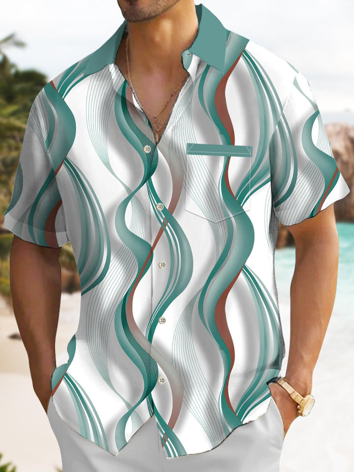 Alohadaddy Retro Gradient Geometric Art Print Men&