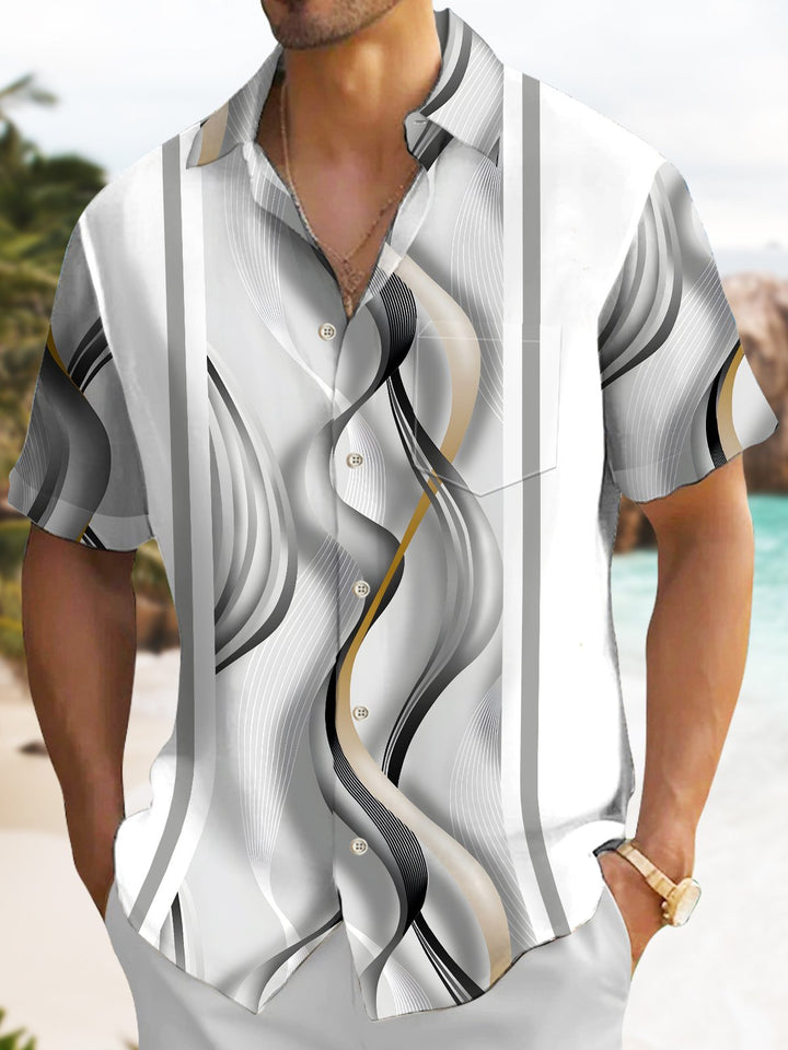 Alohadaddy Retro Gradient Geometric Art Print Men&