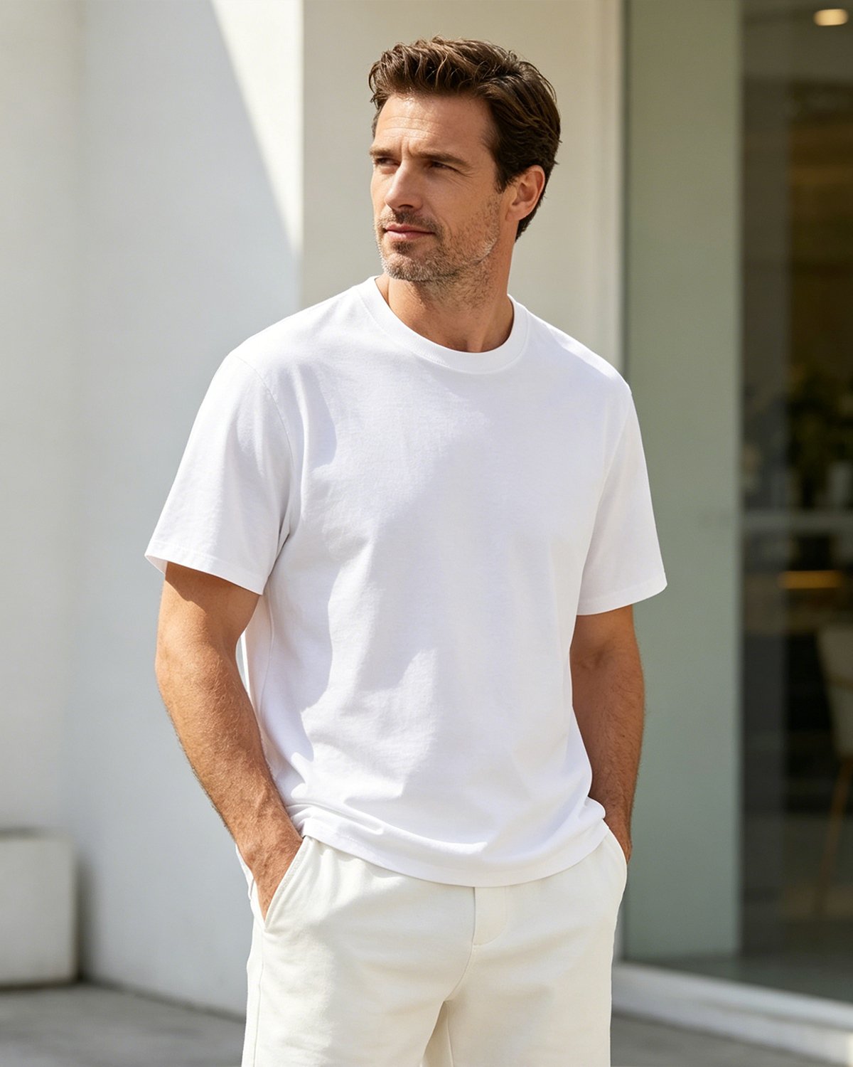 Alohadaddy® Sorona Fiber Cotton Cooling Antibacterial Short-Sleeve T-Shirt