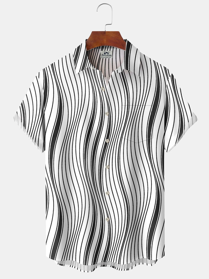 Alohadaddy Retro Geometric Gradient Basic Line Men&