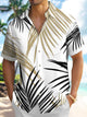 Alohadaddy Hawaiian Tropical Leaves Elastic Pocket Shirt