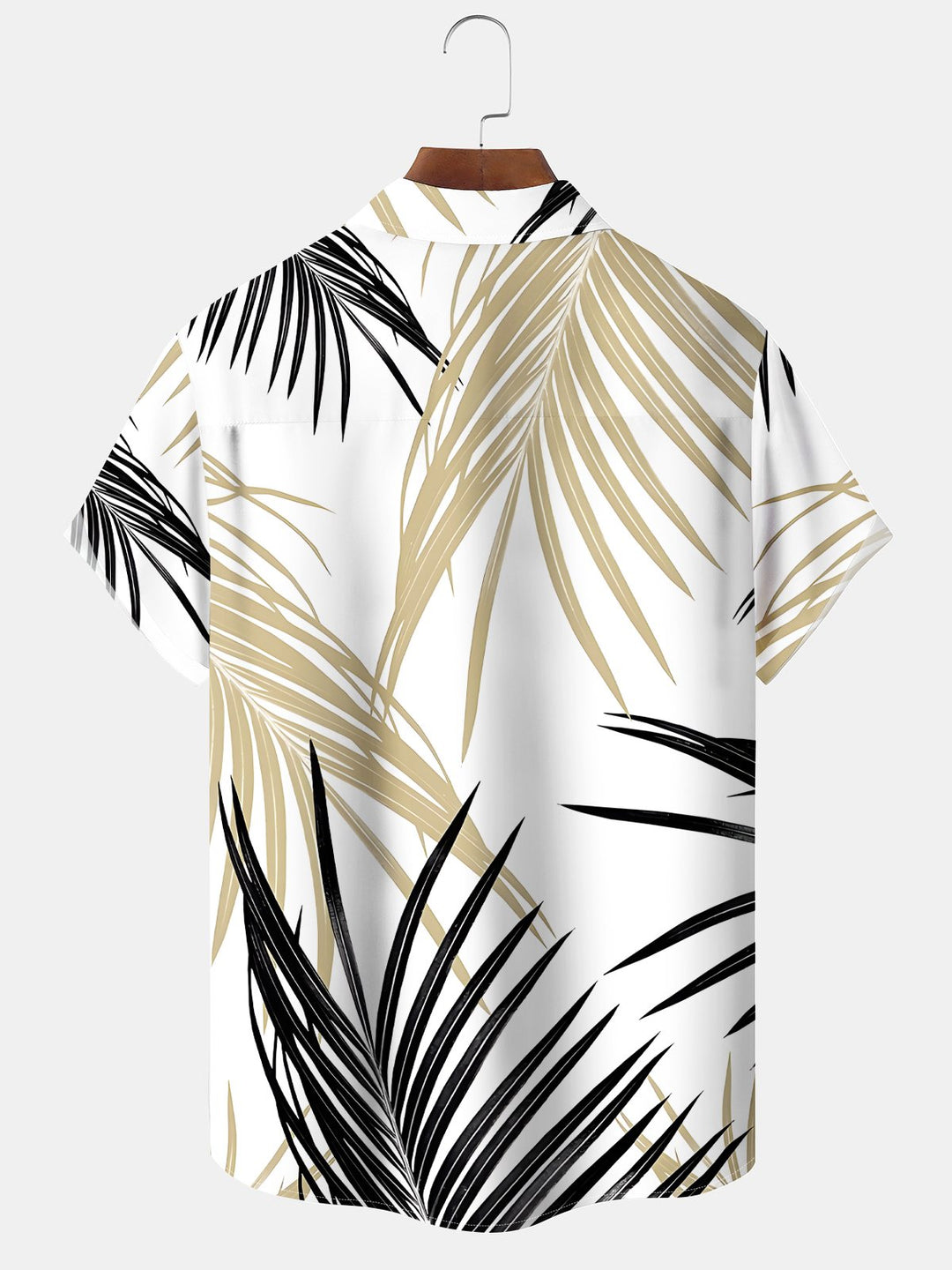 Alohadaddy Hawaiian Tropical Leaves Elastic Pocket Shirt
