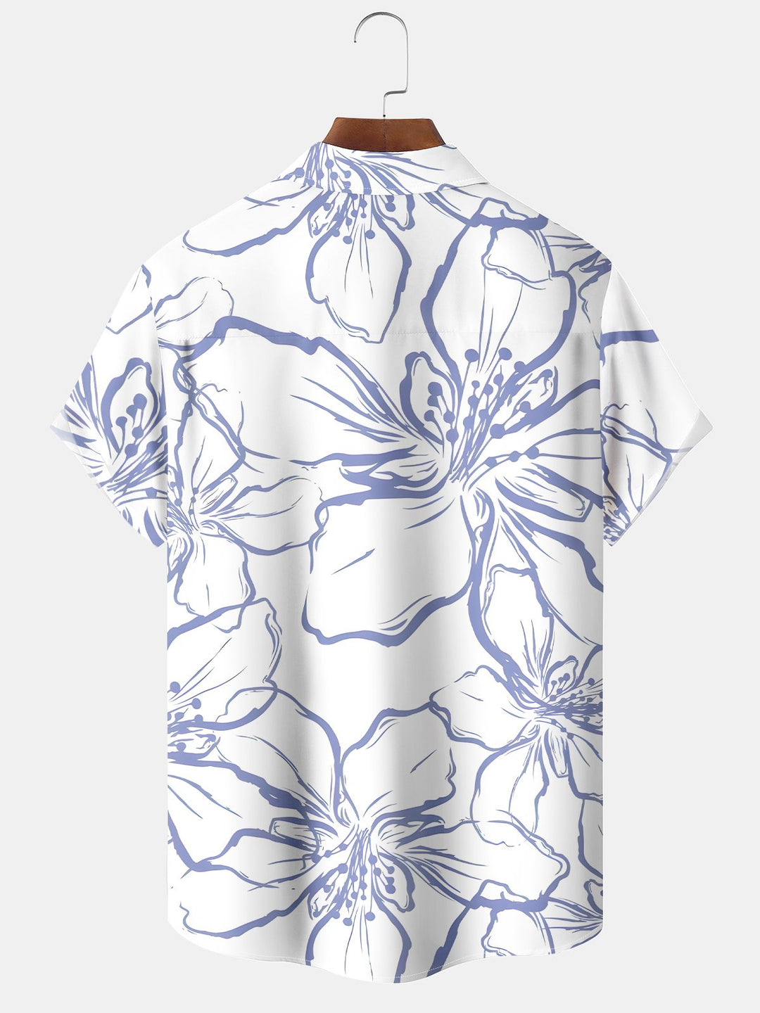 Alohadaddy Hawaiian Floral Tropical Basic Breathable Plus Size Shirt