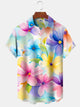 Alohadaddy Pocket Tropical Floral Print Beach Men's Hawaiian Shirt Top