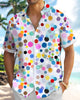 Alohadaddy® Retro Art Gradient Polka Dot Geometric Shirt