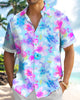 Alohadaddy® Hawaiian Floral Tropical Plant Watercolor Men's Shirt