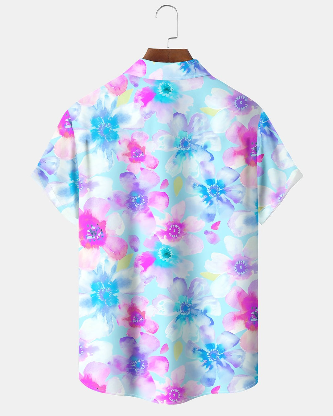 Alohadaddy® Hawaiian Floral Tropical Plant Watercolor Men&