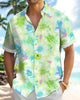 Alohadaddy® Hawaiian Floral Tropical Plant Watercolor Men's Shirt