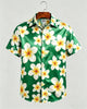 Alohadaddy® Hawaiian Floral Hibiscus Button-Down Short Sleeve Shirt