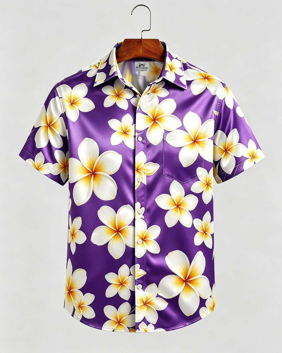 Alohadaddy® Hawaiian Floral Hibiscus Button-Down Short Sleeve Shirt