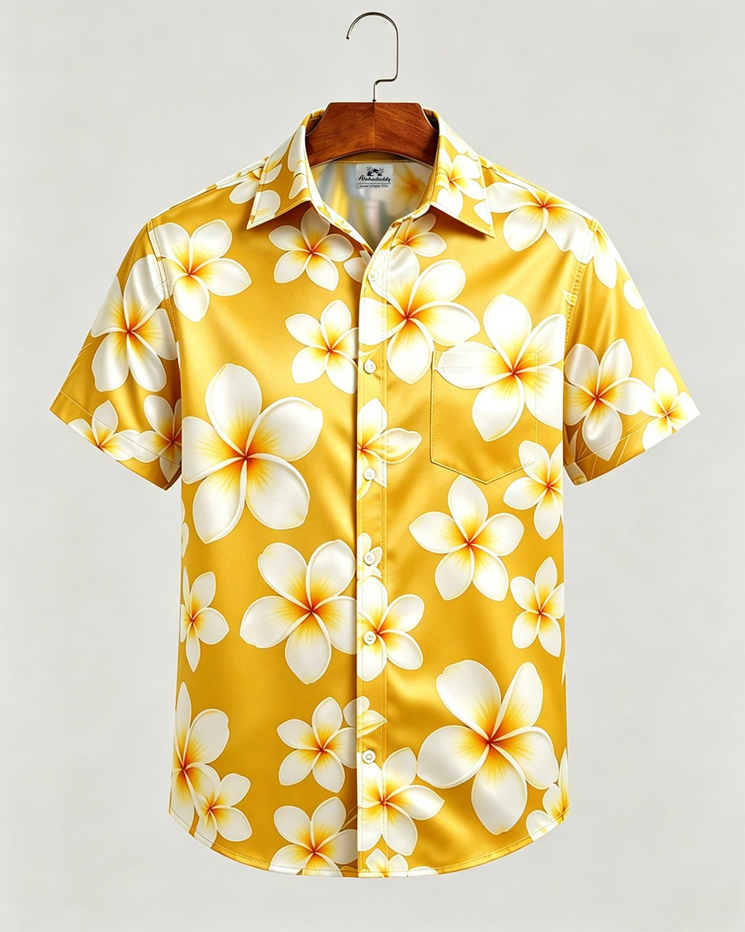 Alohadaddy® Hawaiian Floral Hibiscus Button-Down Short Sleeve Shirt