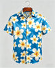 Alohadaddy® Hawaiian Floral Hibiscus Button-Down Short Sleeve Shirt