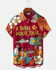 Alohadaddy® Retro Classic Movie Hawaiian Floral Print Men's Shirt