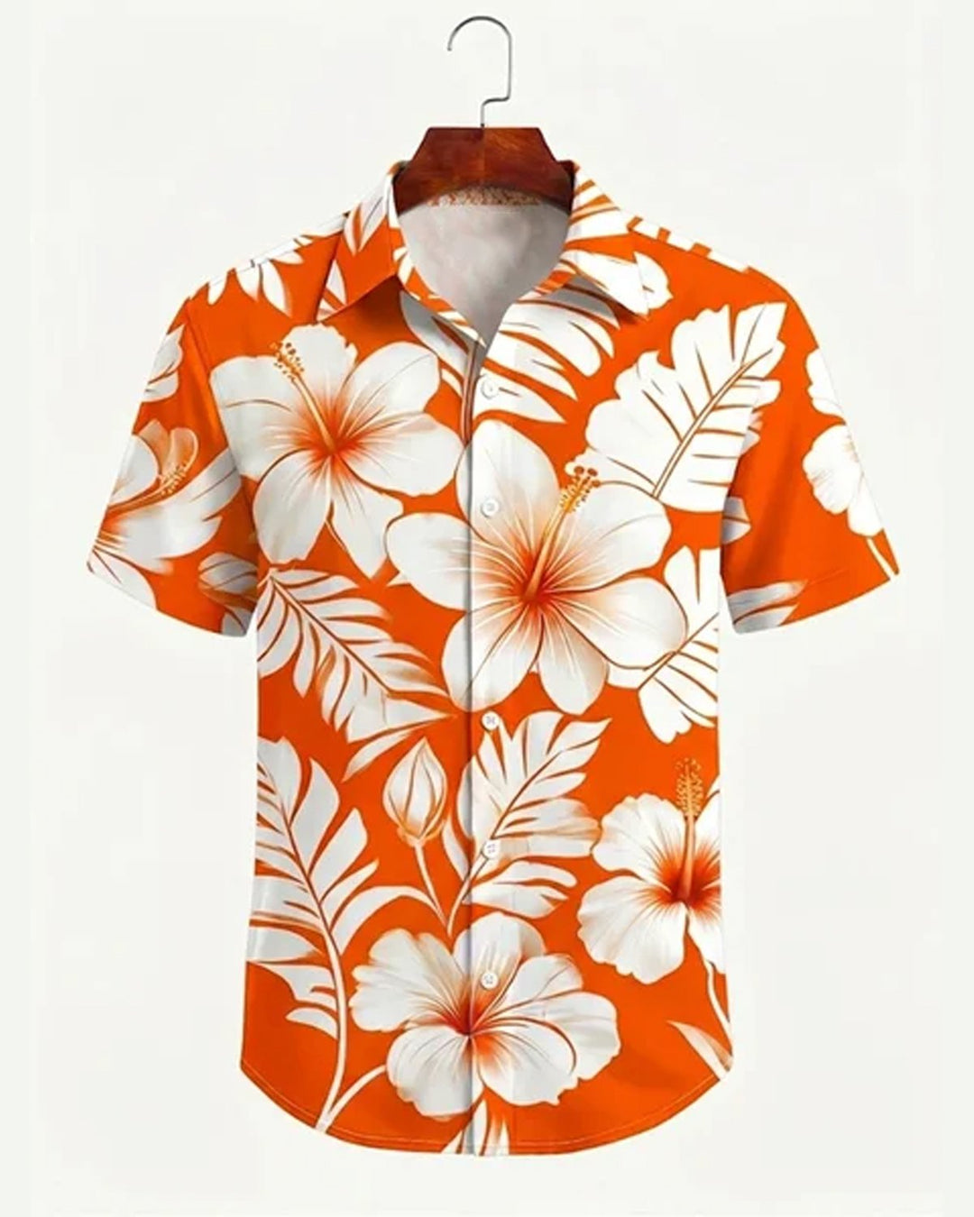 Alohadaddy® Hawaiian Floral Hibiscus Tropical Resort Short-Sleeve Shirt