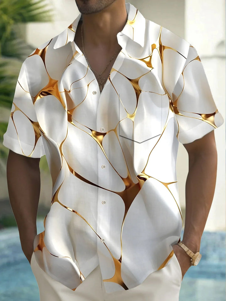 Alohadaddy® Vintage Abstract Texture Print Men&
