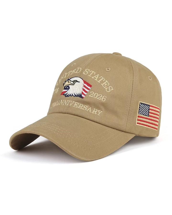 Alohadaddy® Vintage Holiday Independence Day American Flag Baseball Cap