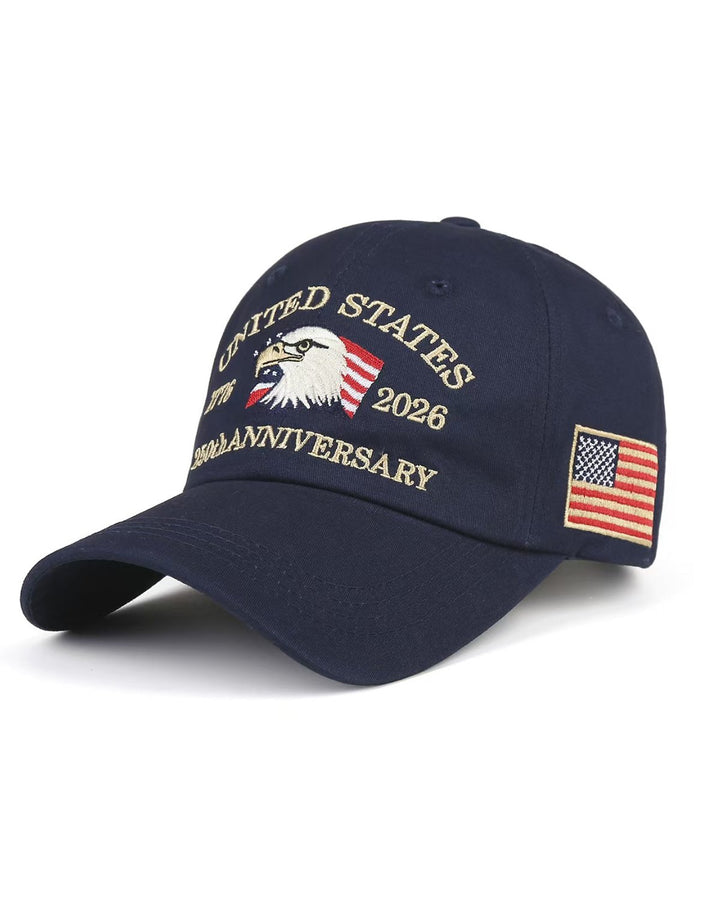 Alohadaddy® Vintage Holiday Independence Day American Flag Baseball Cap
