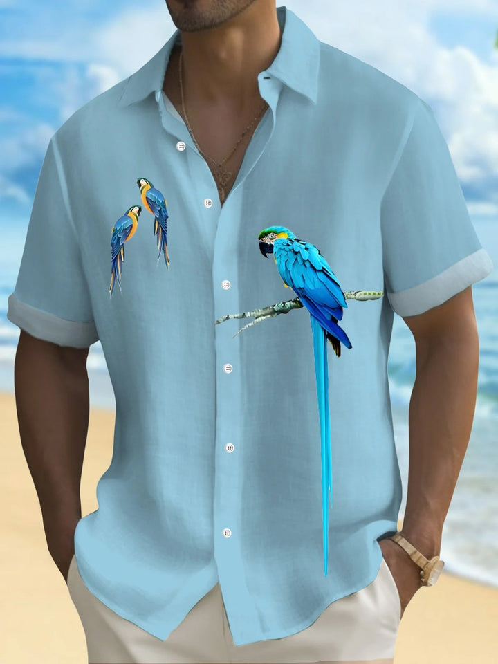 Alohadaddy® Hawaiian Parrot Print Men&