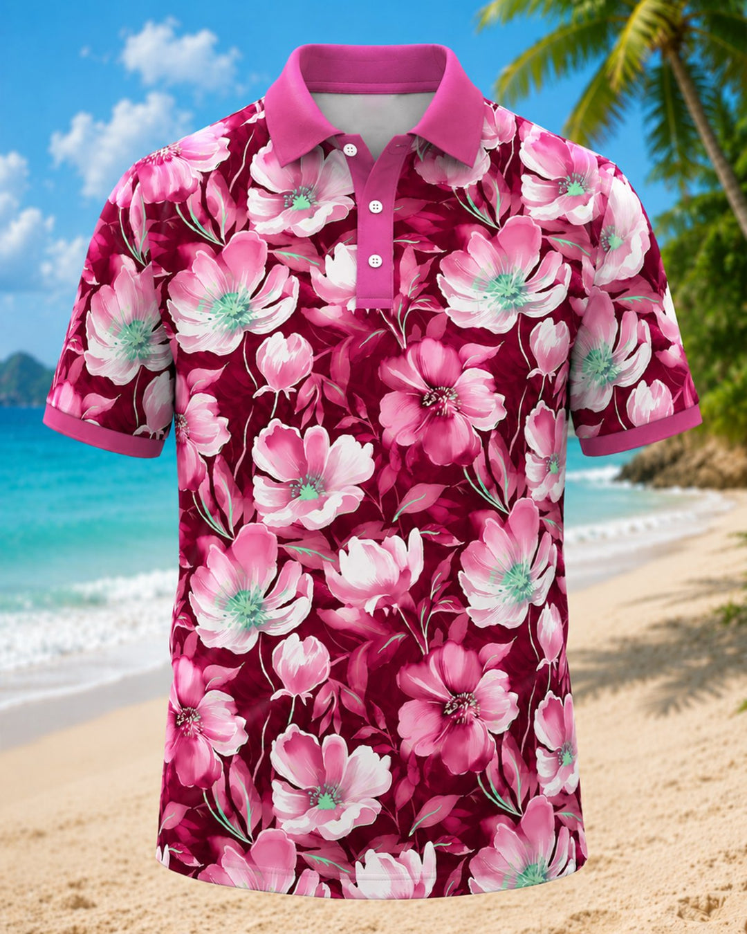 Alohadaddy® Hawaiian Floral Print Men&