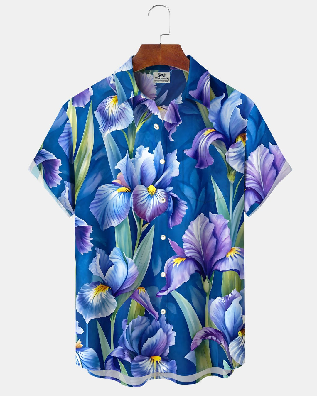 Alohadaddy® Hawaiian Holiday Tropical Floral Art Print Short-Sleeve Shirt