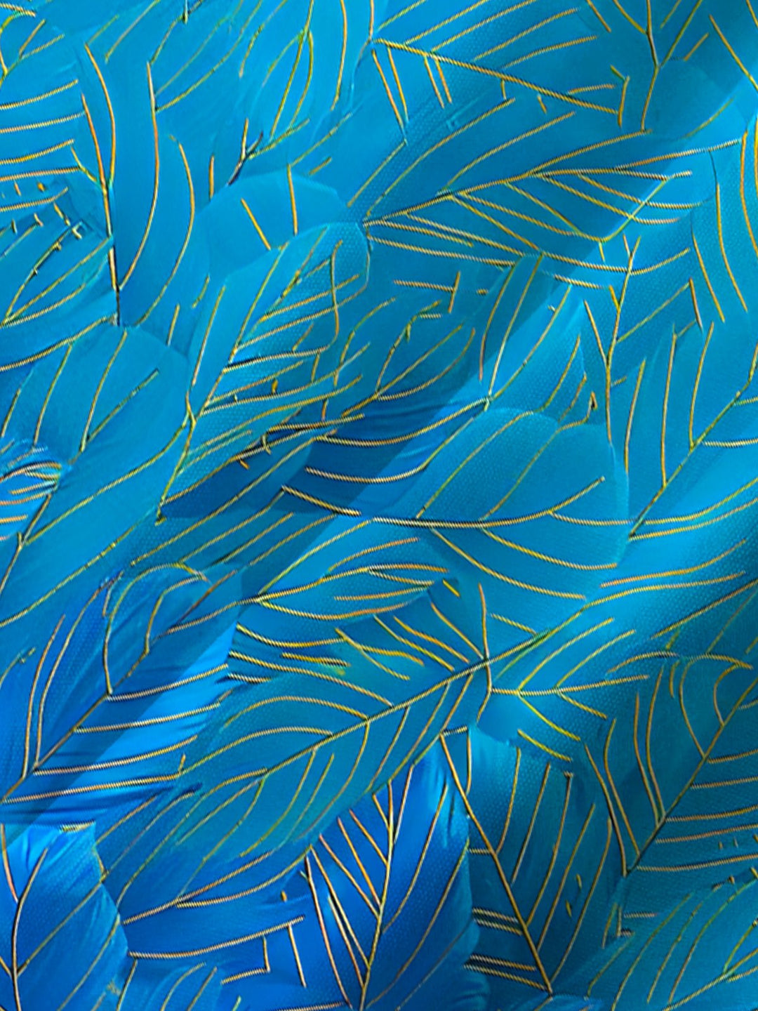 Alohadaddy® Hawaiian Vintage Gradient Feather Floral Pocket Shirt