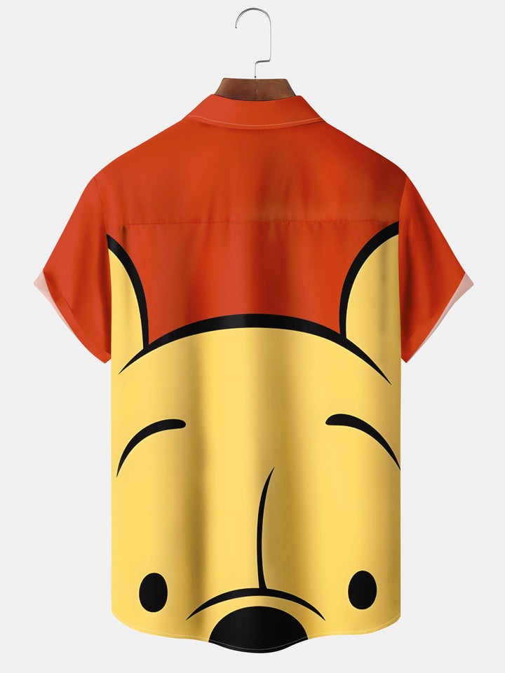 Alohadaddy® Retro Cartoon Bear Colorblock Men&