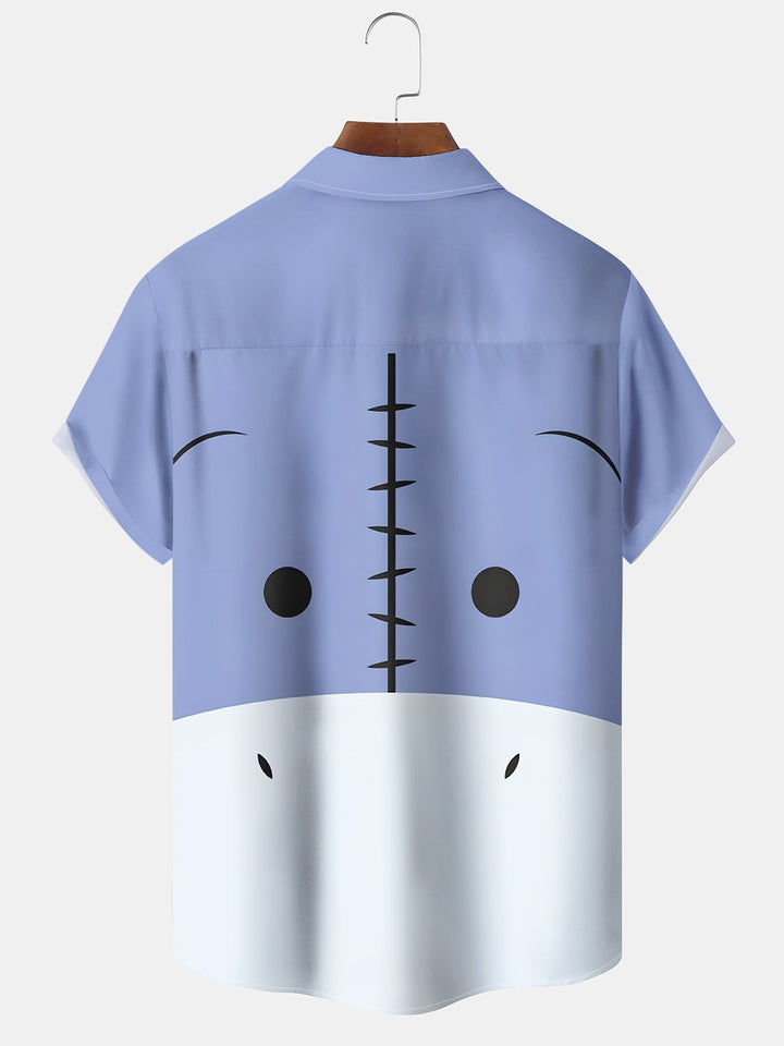 Alohadaddy® Retro Cartoon Colorblock Men&