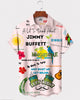 Alohadaddy® Hawaiian Parrot Print Art Button Pocket Cardigan Men's Short Sleeve Shirt Big & Tall