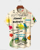 Alohadaddy® Hawaiian Parrot Print Art Button Pocket Cardigan Men's Short Sleeve Shirt Big & Tall