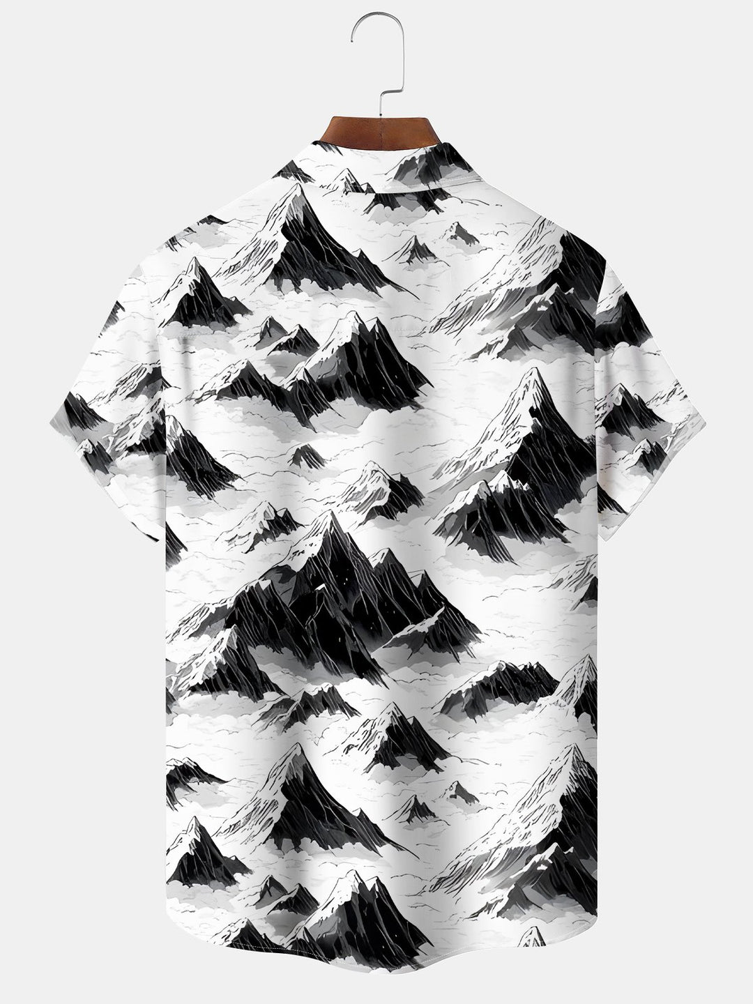 Alohadaddy® Vintage Art Mountain Snow Gradient Men&
